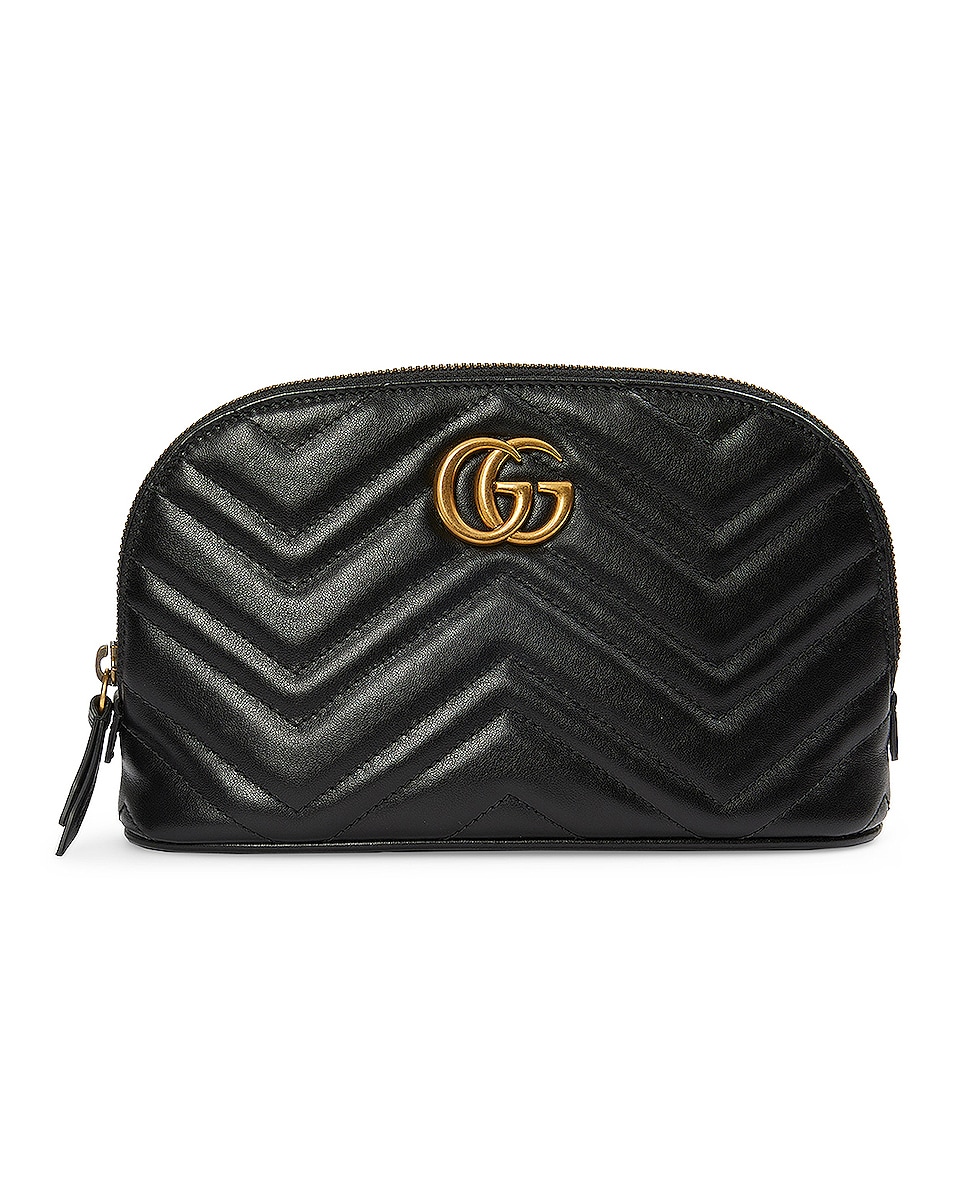 Image 1 of Gucci GG Cosmetic Case in Black