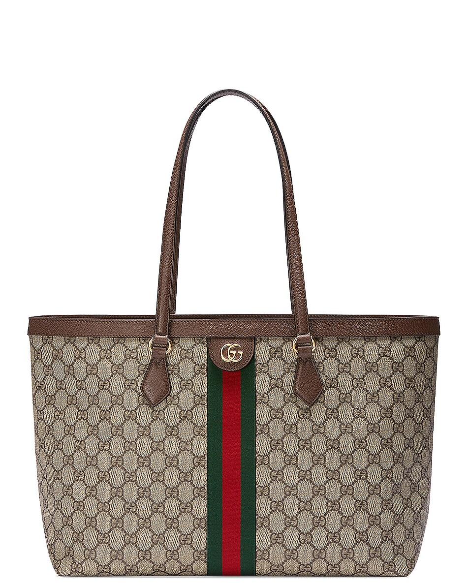 Image 1 of Gucci Ophidia Tote in Beige Ebony