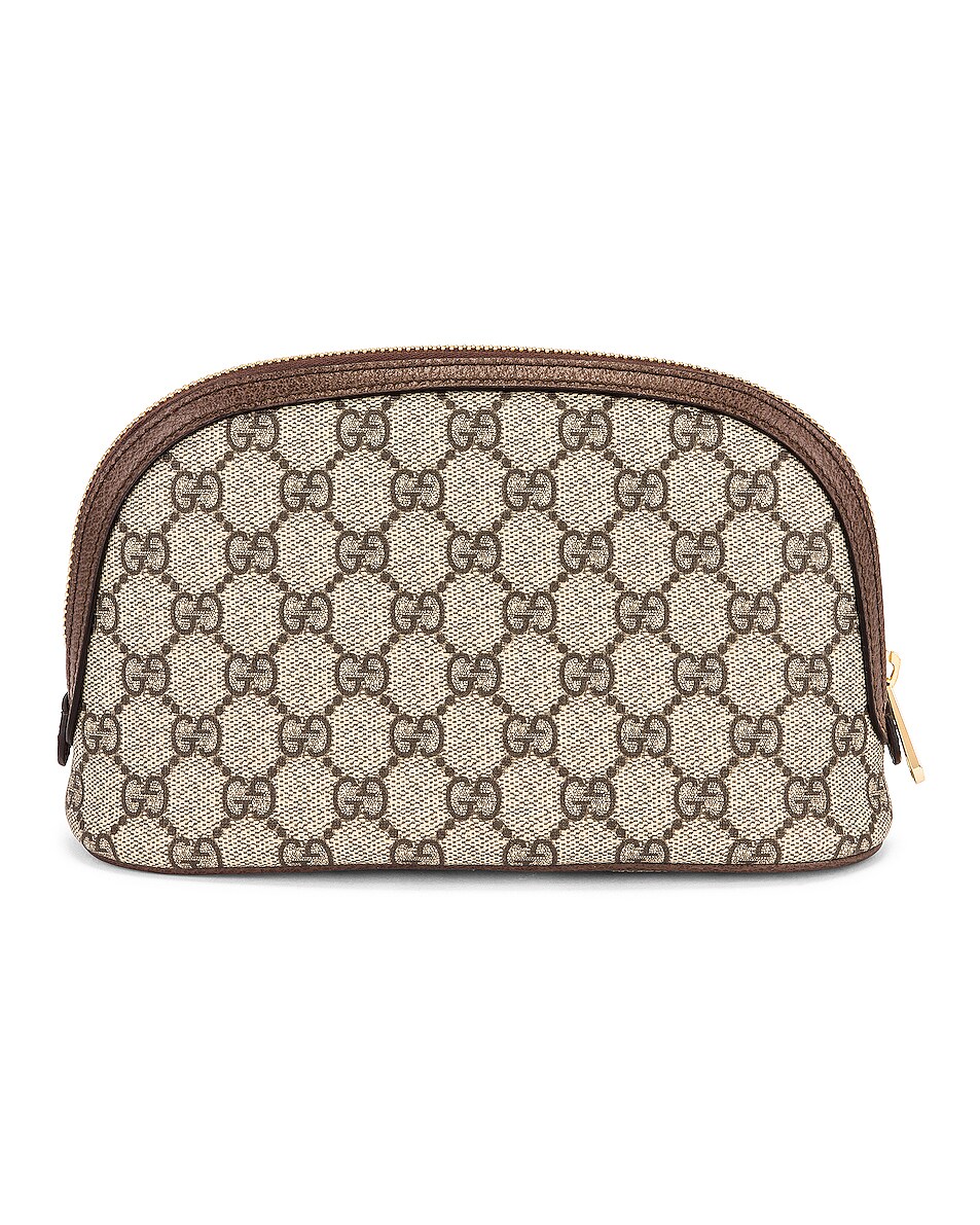 Gucci Ophidia Large Cosmetic Case in Beige Ebony | FWRD