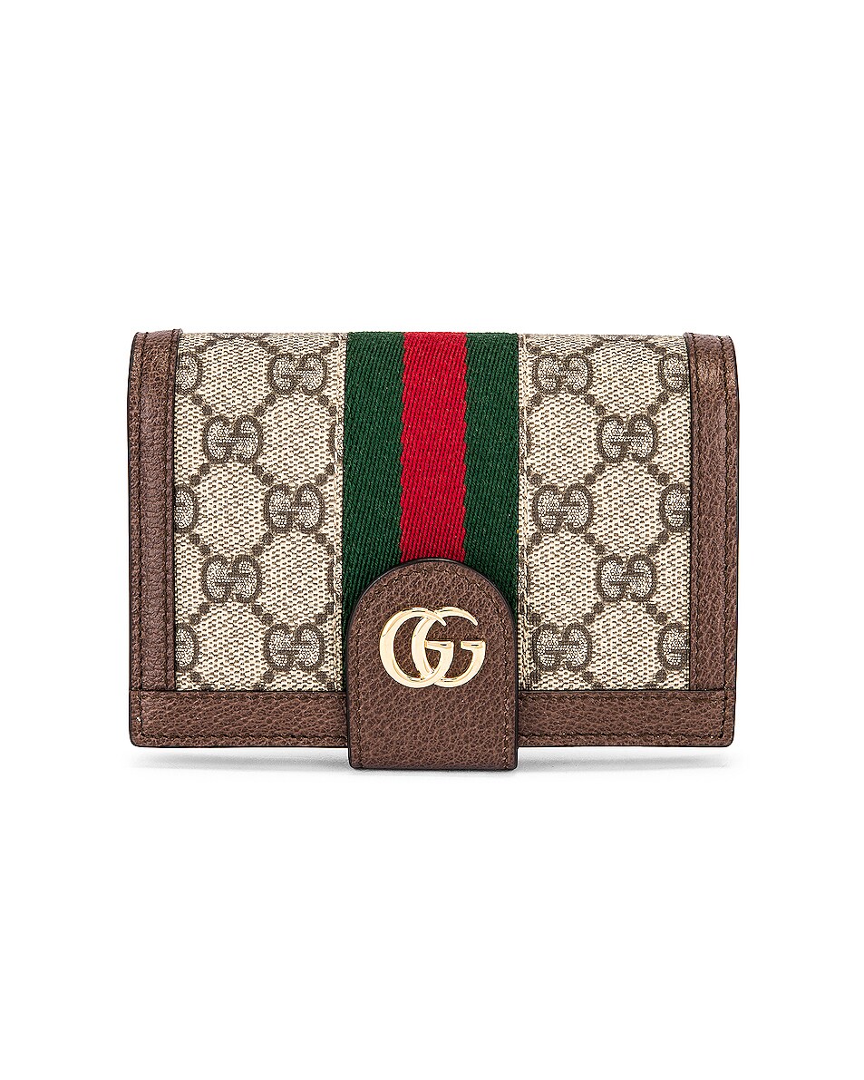 Image 1 of Gucci Canvas Passport Case in Beige Ebony