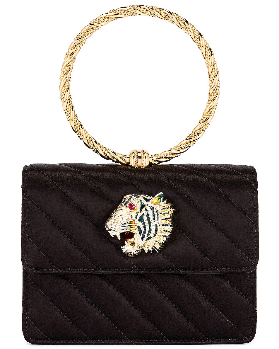 Image 1 of Gucci Broadway Evening Bag in Black & Multicolor