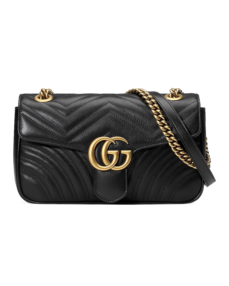 Gucci GG Marmont 2.0 Shoulder Bag in Black | FWRD