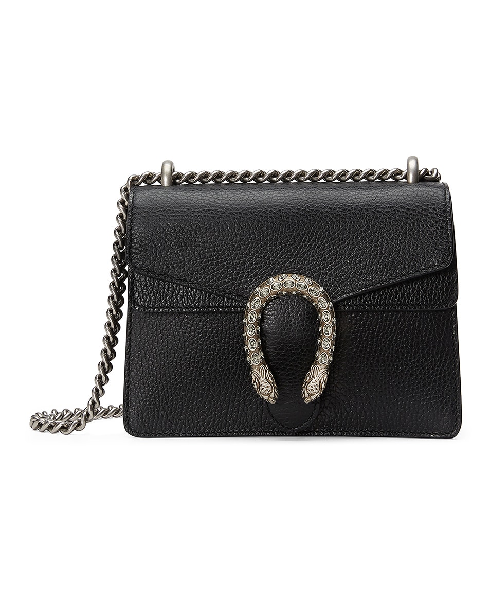 Image 1 of Gucci Dionysus Shoulder Mini Bag in Black & Black Diamond
