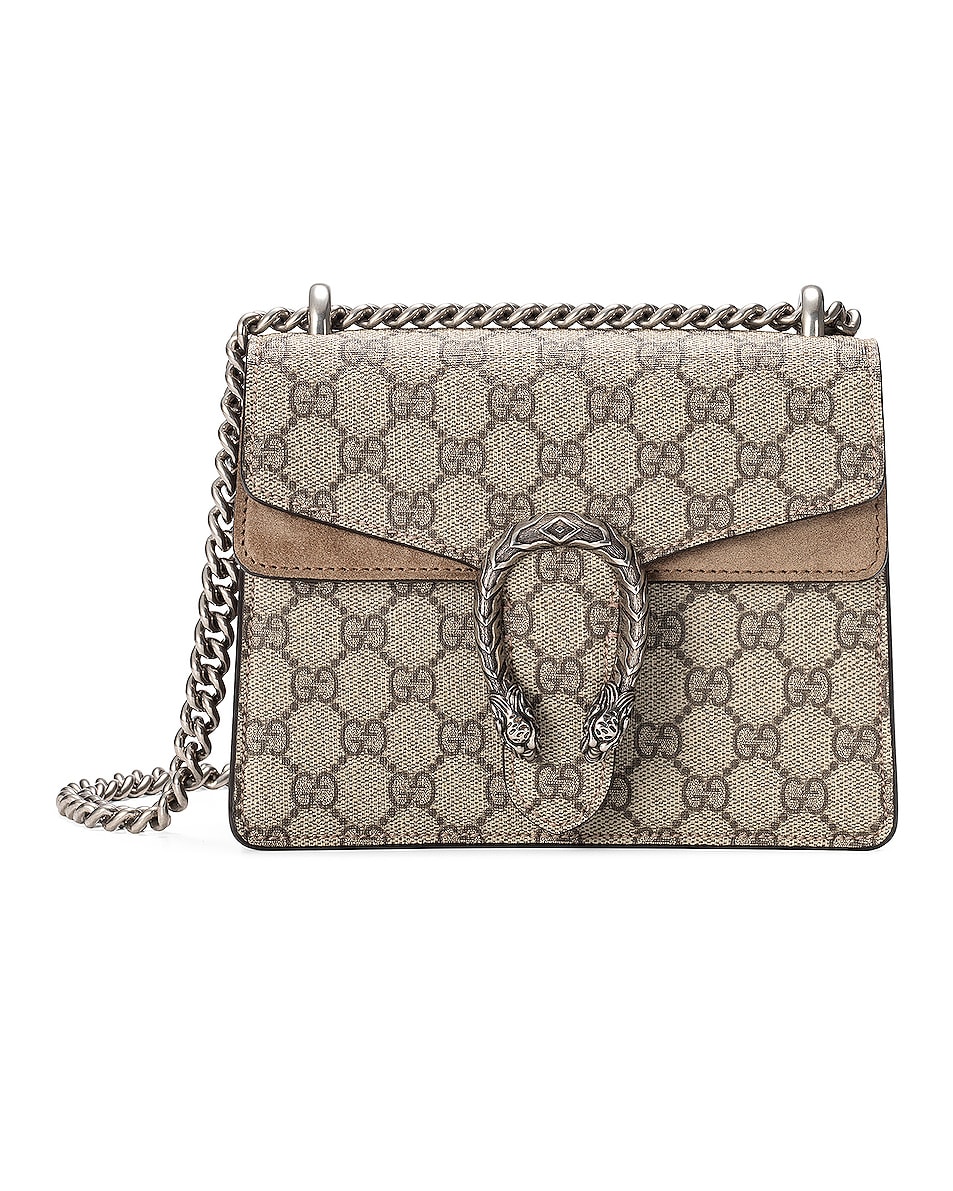 Image 1 of Gucci Dionysus GG Shoulder Bag in Beige Ebony & Taupe