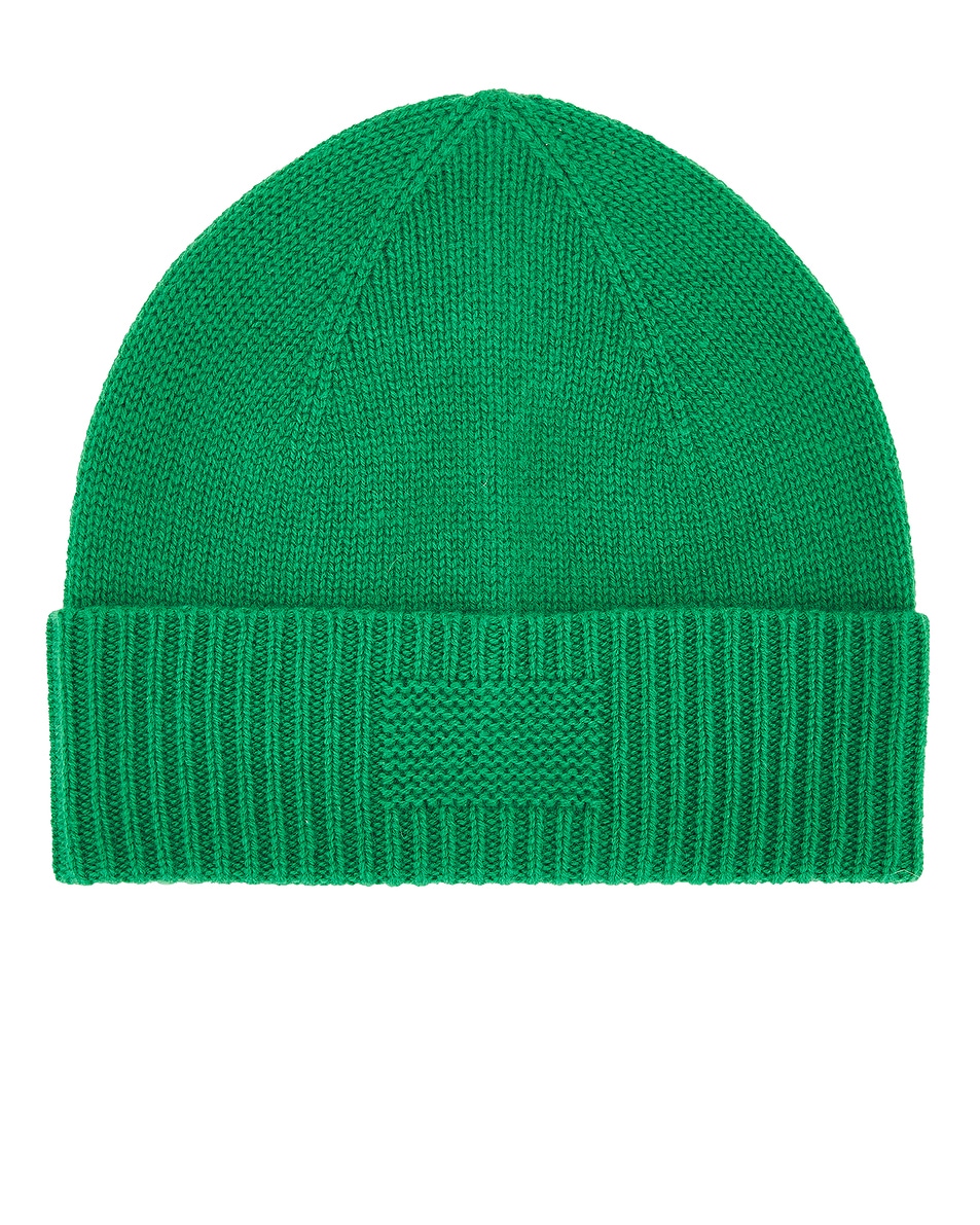 Image 1 of Guest In Residence Rib Cuff Beanie in Rainforest