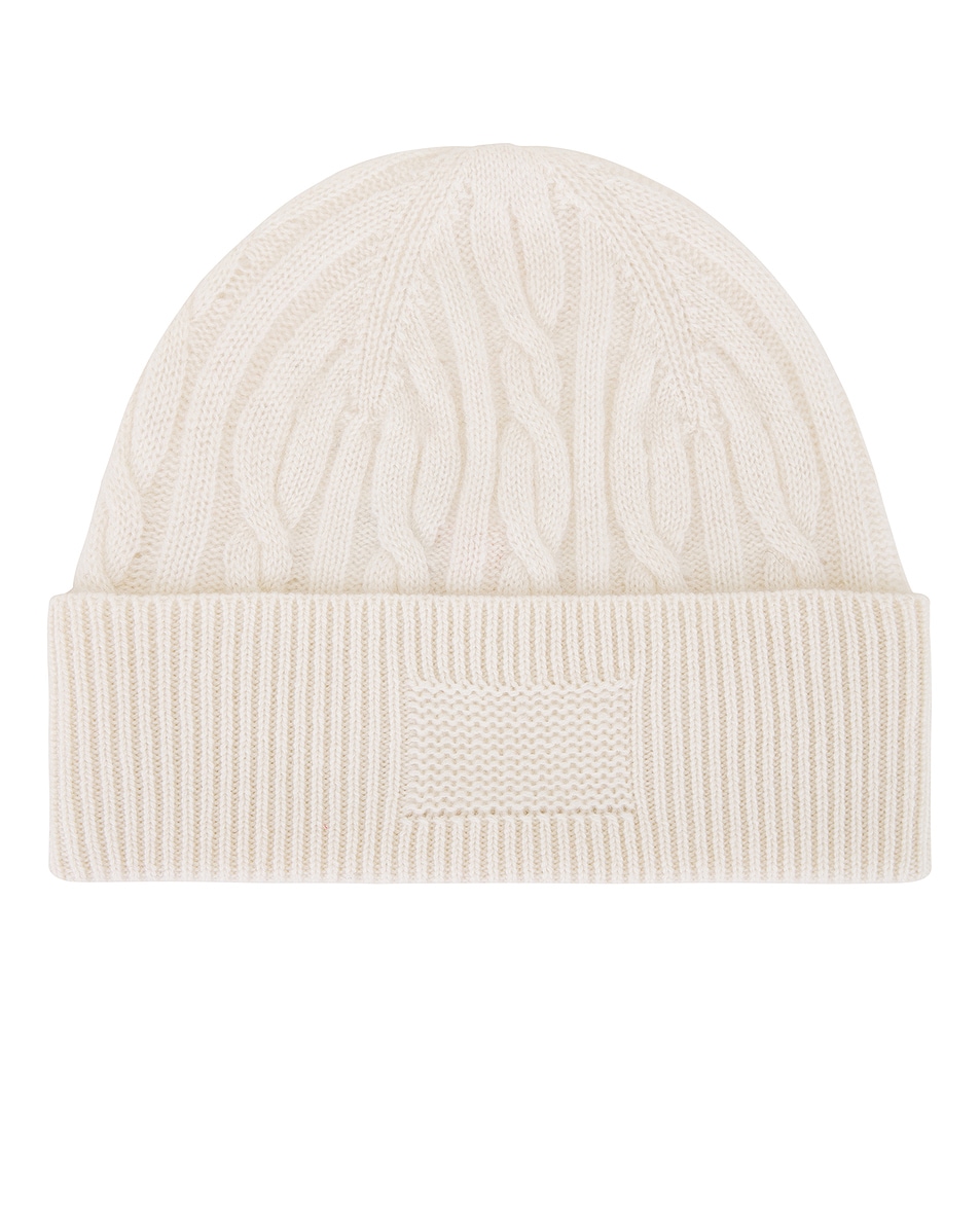 Image 1 of Guest In Residence Cable Beanie in Cream