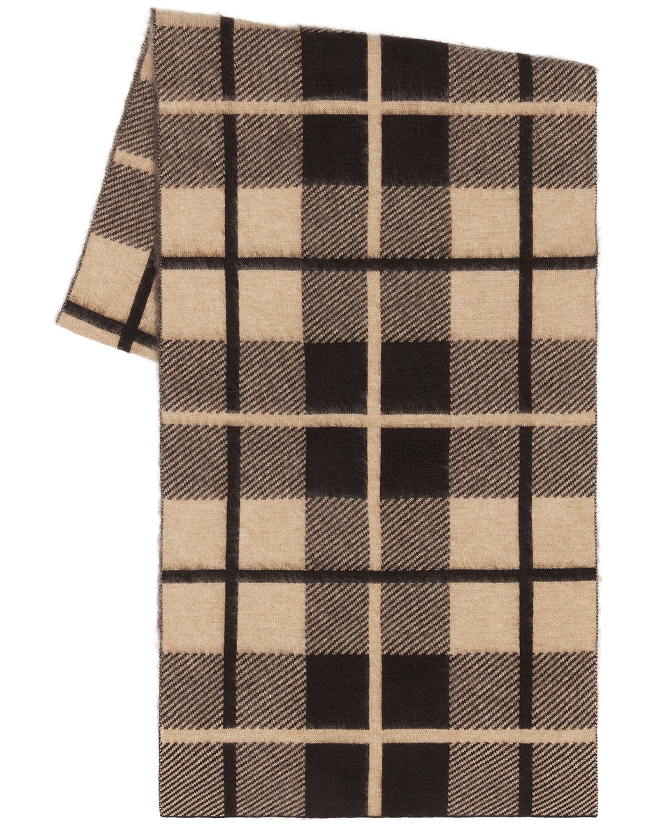 Image 1 of Guest In Residence The Plaid Big Scarf in Burnt Cocoa & Dune