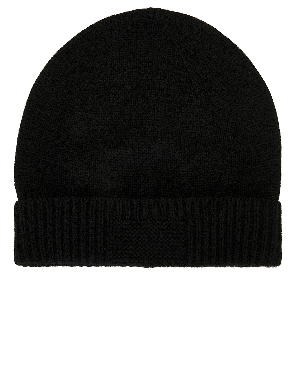 Image 1 of Guest In Residence Rib Cuff Beanie in Black
