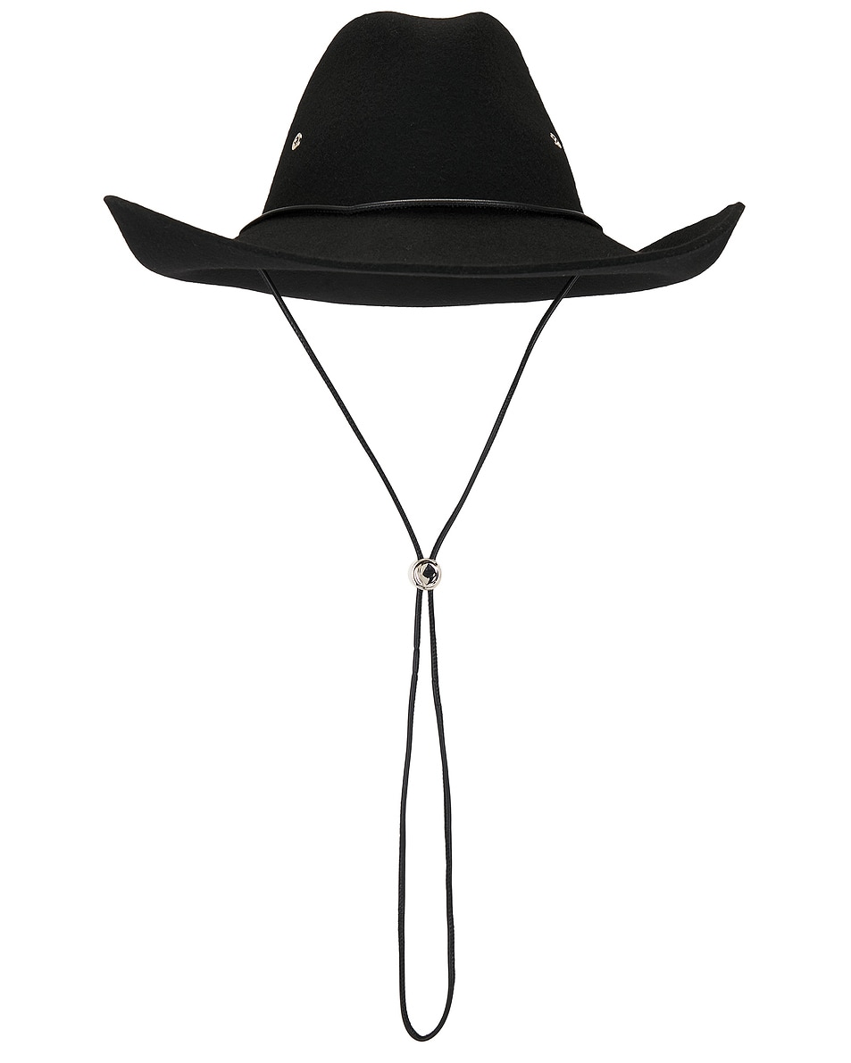 Image 1 of Helen Kaminski Walker Wool Fedora Hat in Black