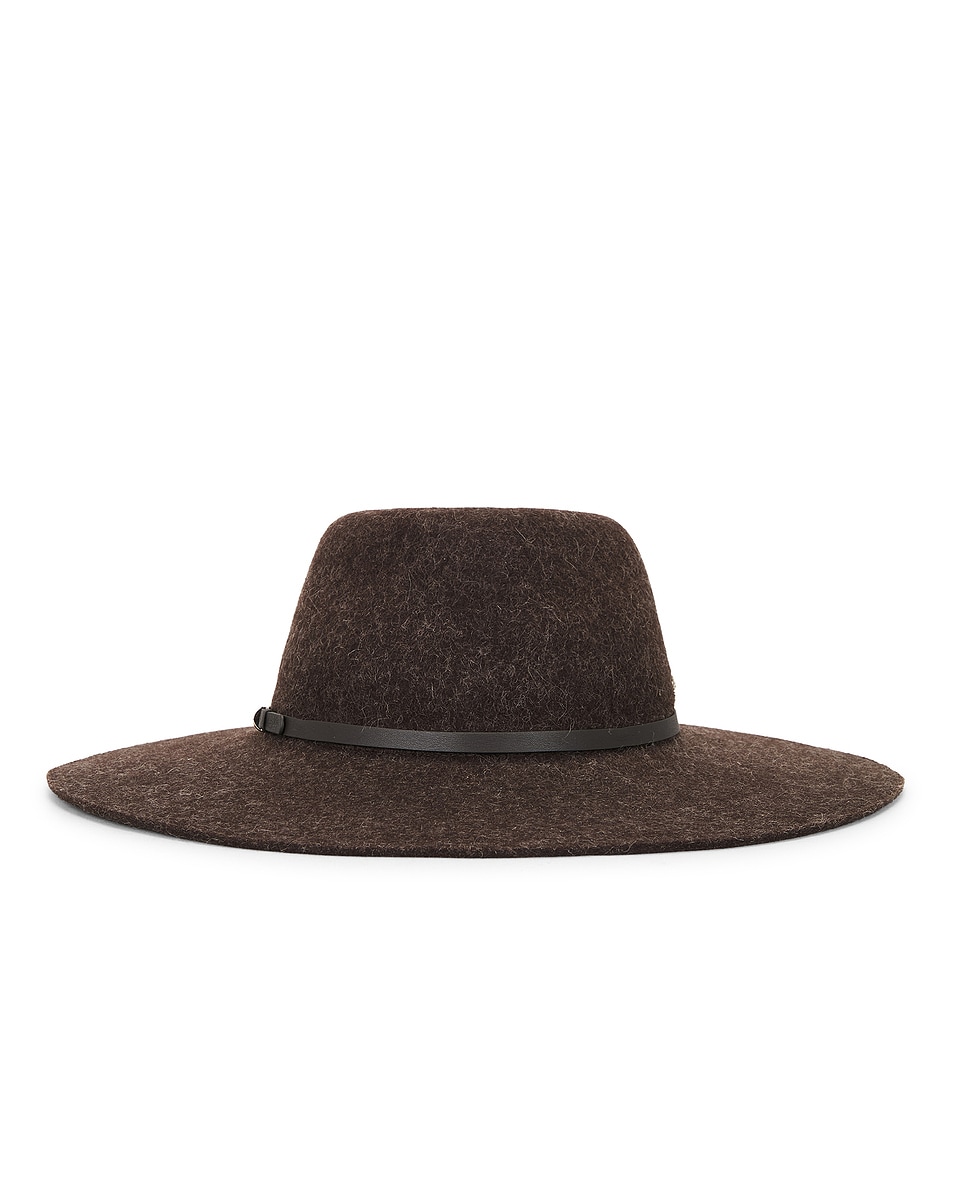 Image 1 of Helen Kaminski Claude Wool Fedora Hat in Chocolate