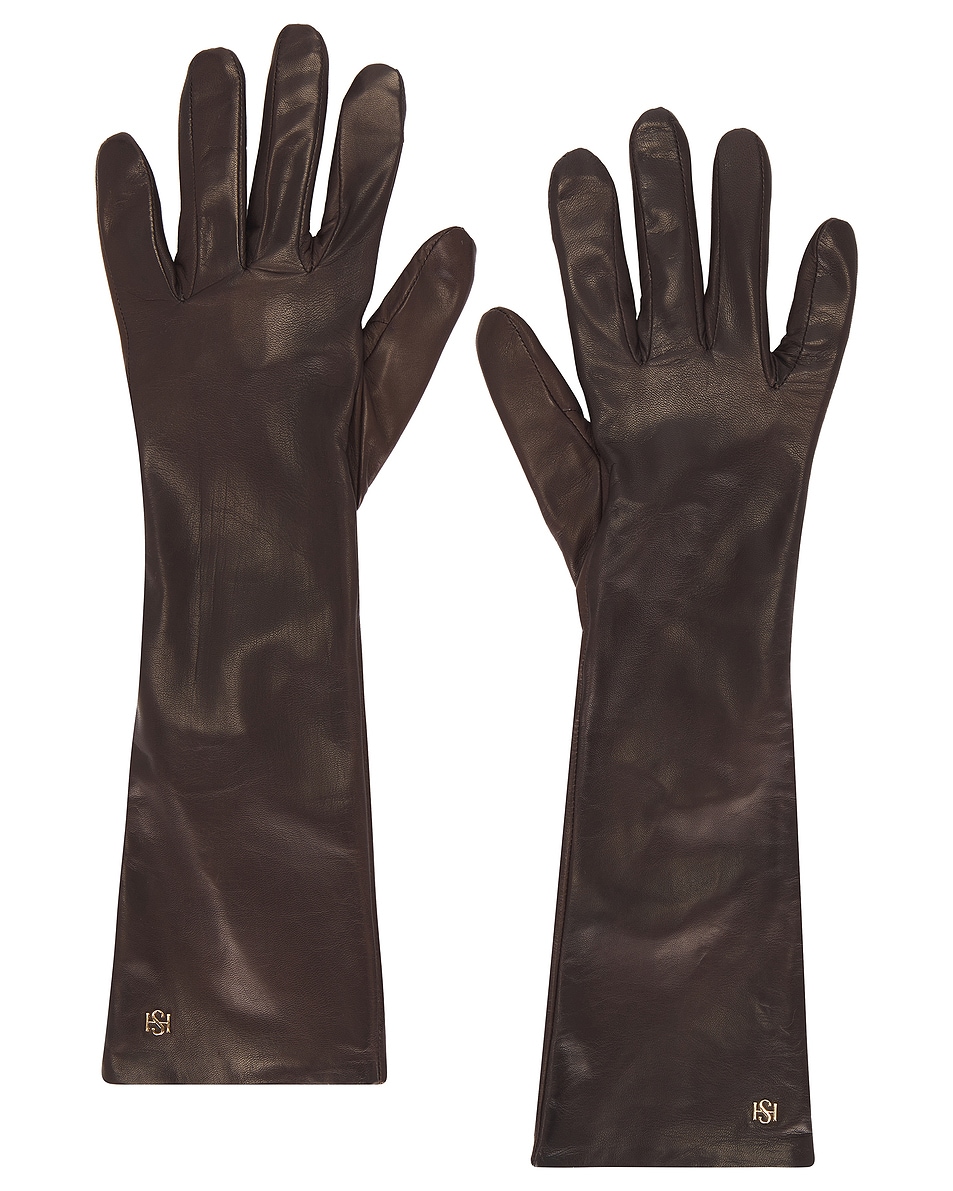 Image 1 of HANDSOME STOCKHOLM Essential Long Gloves in London Tan