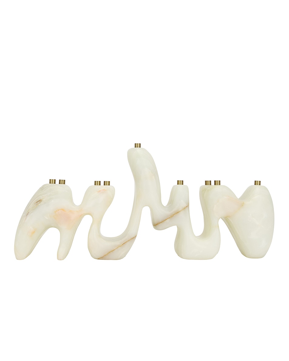 Image 1 of Hannah Polskin Onyx Menorah Sculpture in 