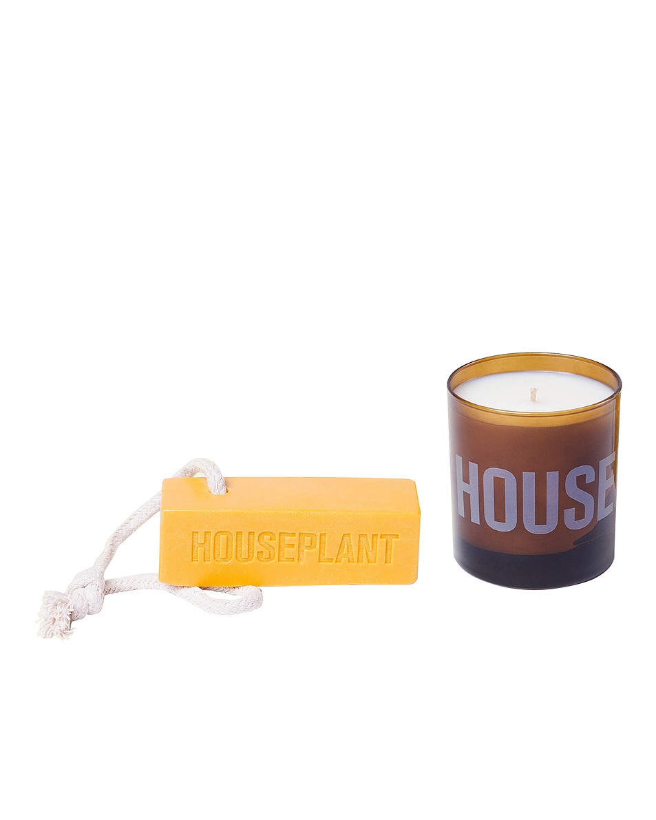 Image 1 of Houseplant Soap And Candle Set in Amber