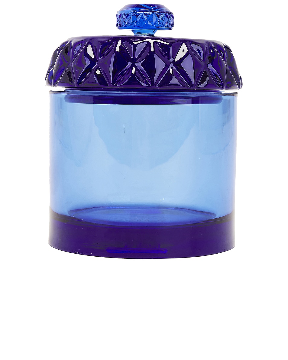 Image 1 of Houseplant Glass Stash Jar in Blue