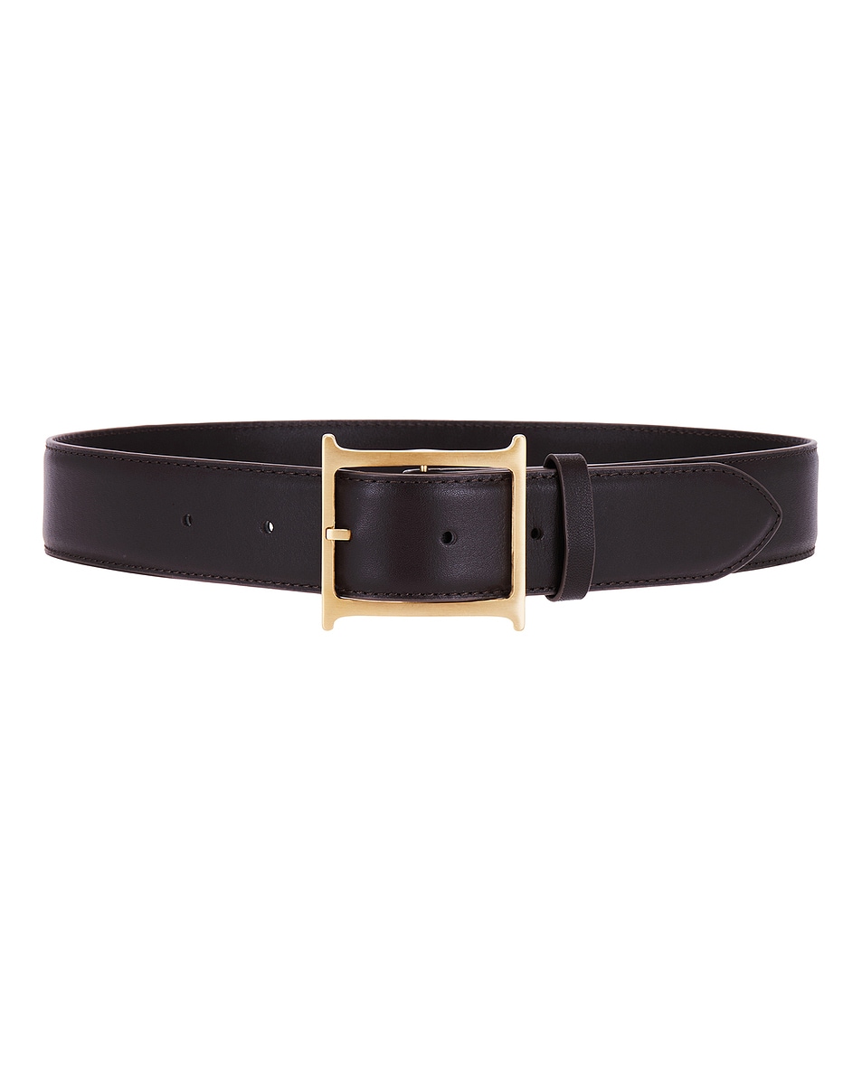 Image 1 of Helsa Logo Belt in Dark Brown
