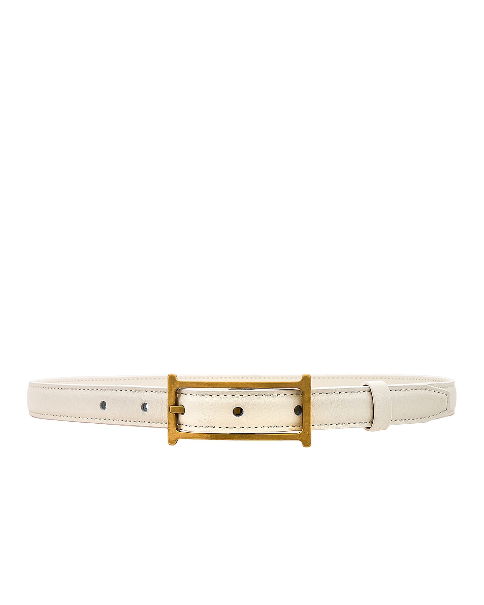 Helsa Logo Mini Belt in White | FWRD