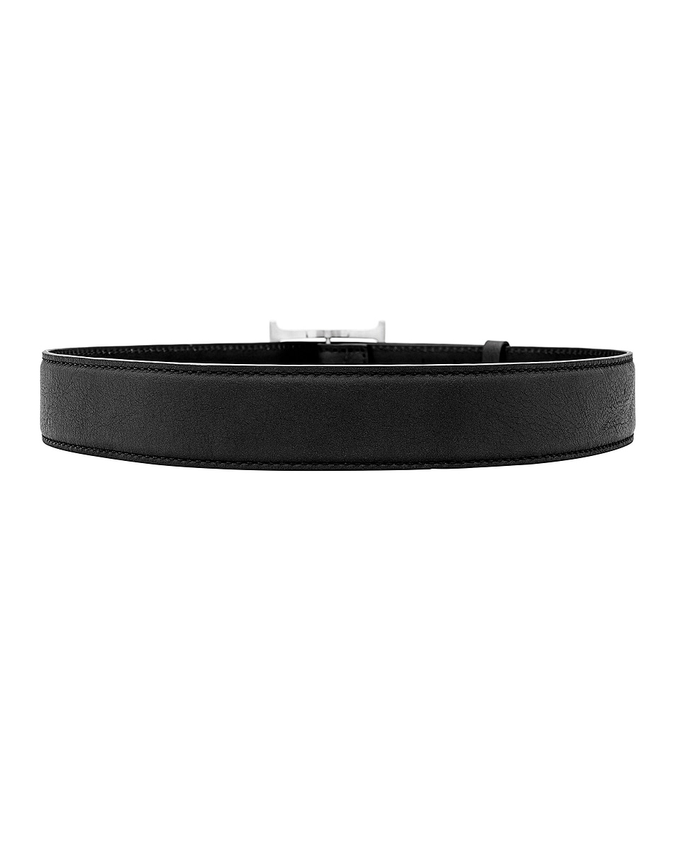 Image 2 of Helsa Logo Contrast Belt in Black