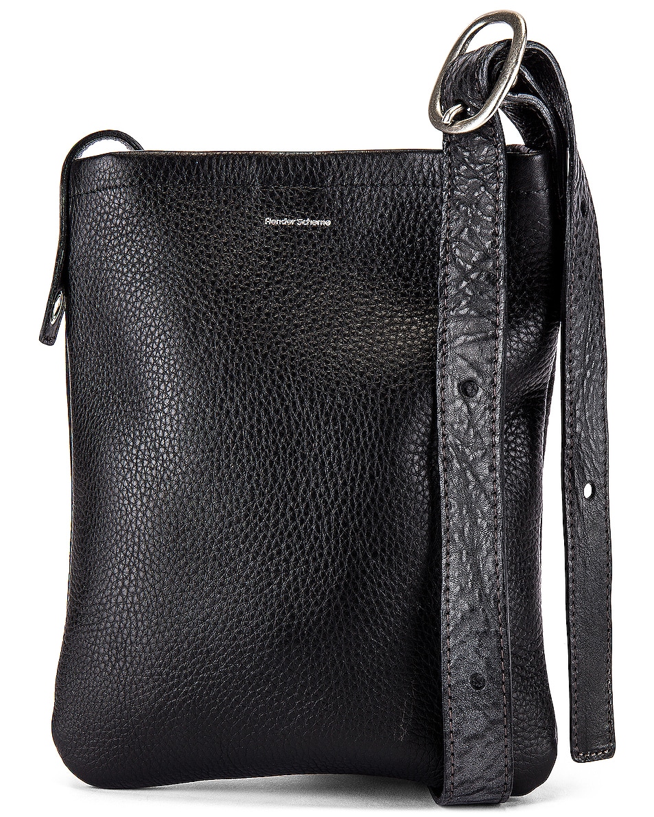 Image 1 of Hender Scheme Leather One Side Belt Bag Small in Black