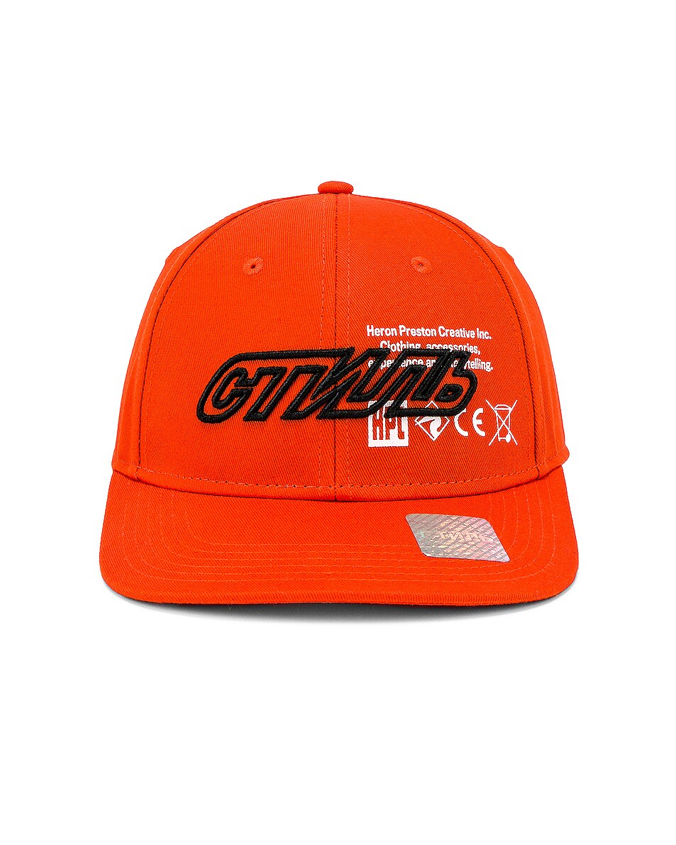 Image 1 of Heron Preston CTNMB Baseball Cap in Orange & Multi