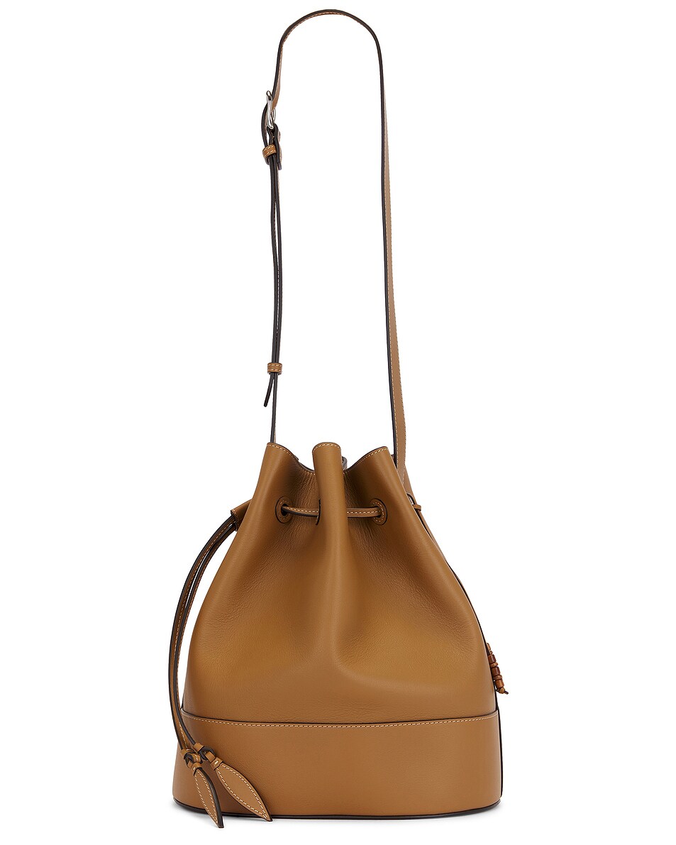 Image 1 of Hunting Season Nappa Extra Large Drawstring Bag in Camel