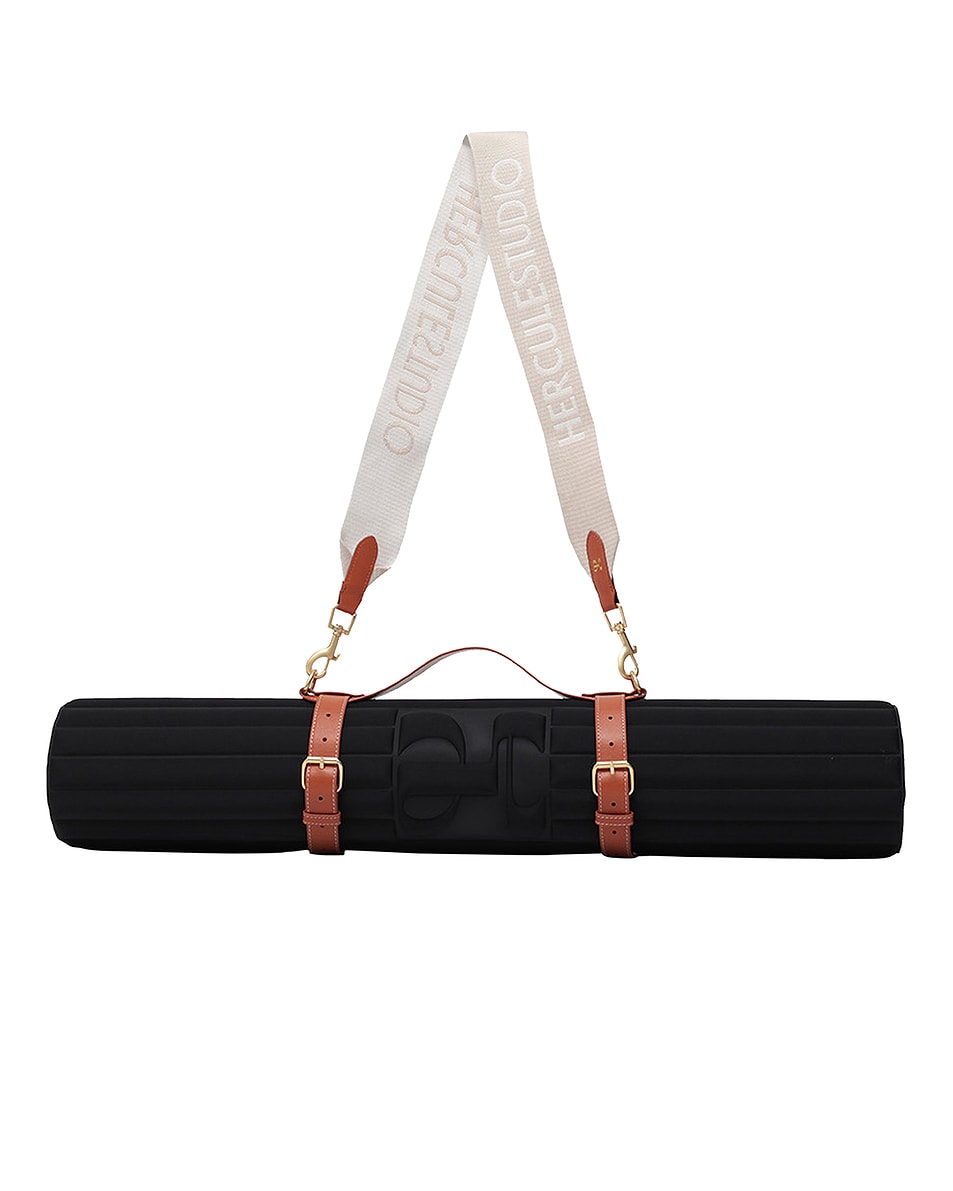 Image 1 of HERCULE STUDIO Soca Mat Carrying Strap in Camel & Beige