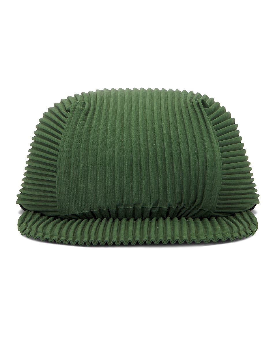 Image 1 of Homme Plisse Issey Miyake Pleats Cap in Green