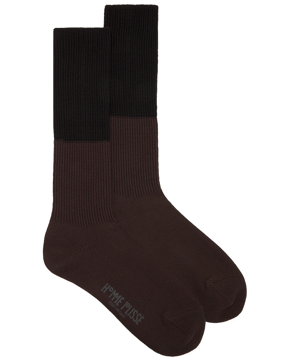 Image 1 of Homme Plisse Issey Miyake Two-Way Socks in Brown