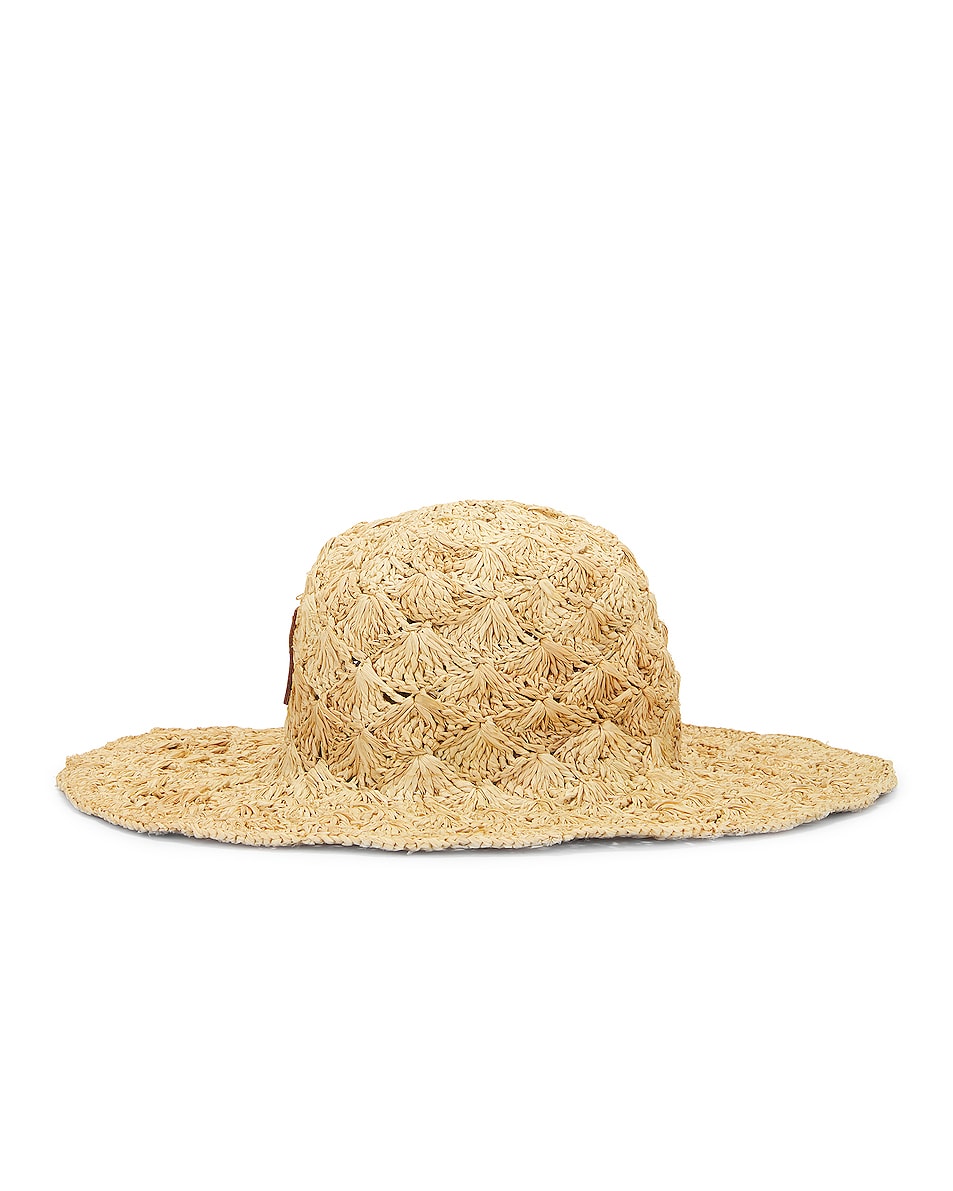 Image 1 of Isabel Marant Tulum Crochet Hat in Natural