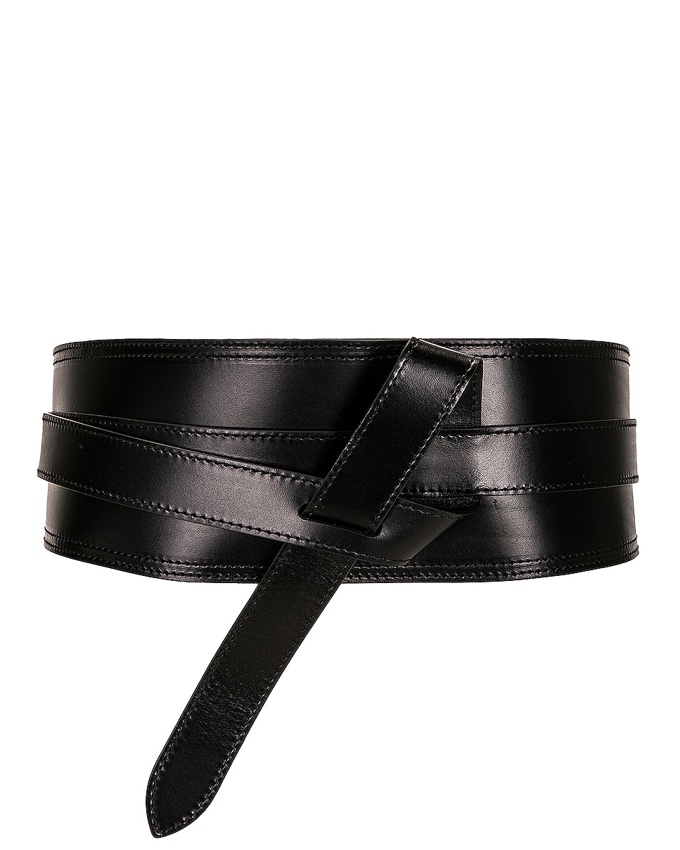 Image 1 of Isabel Marant Moshy Knot Belt in Black