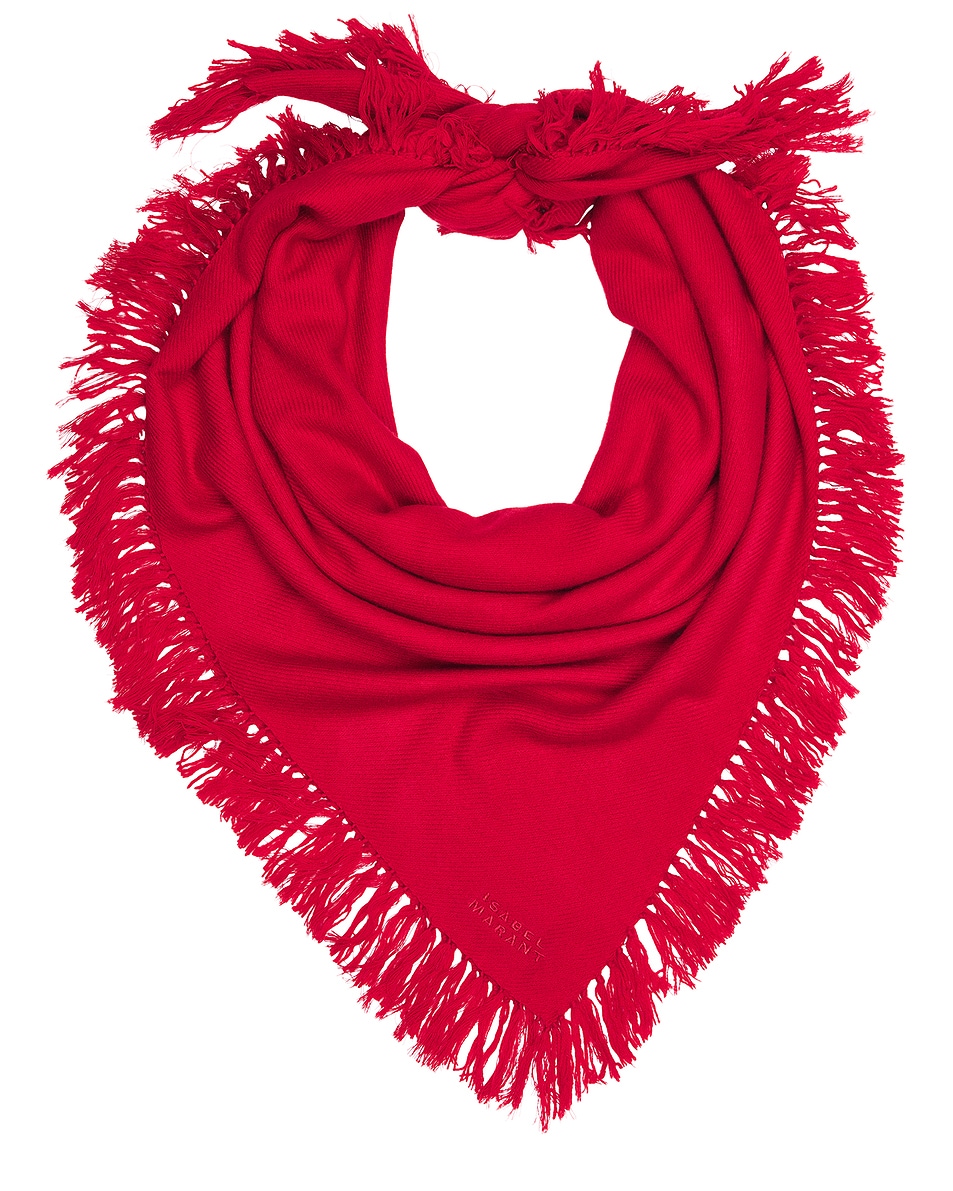 Image 1 of Isabel Marant Zila Scarf in Red