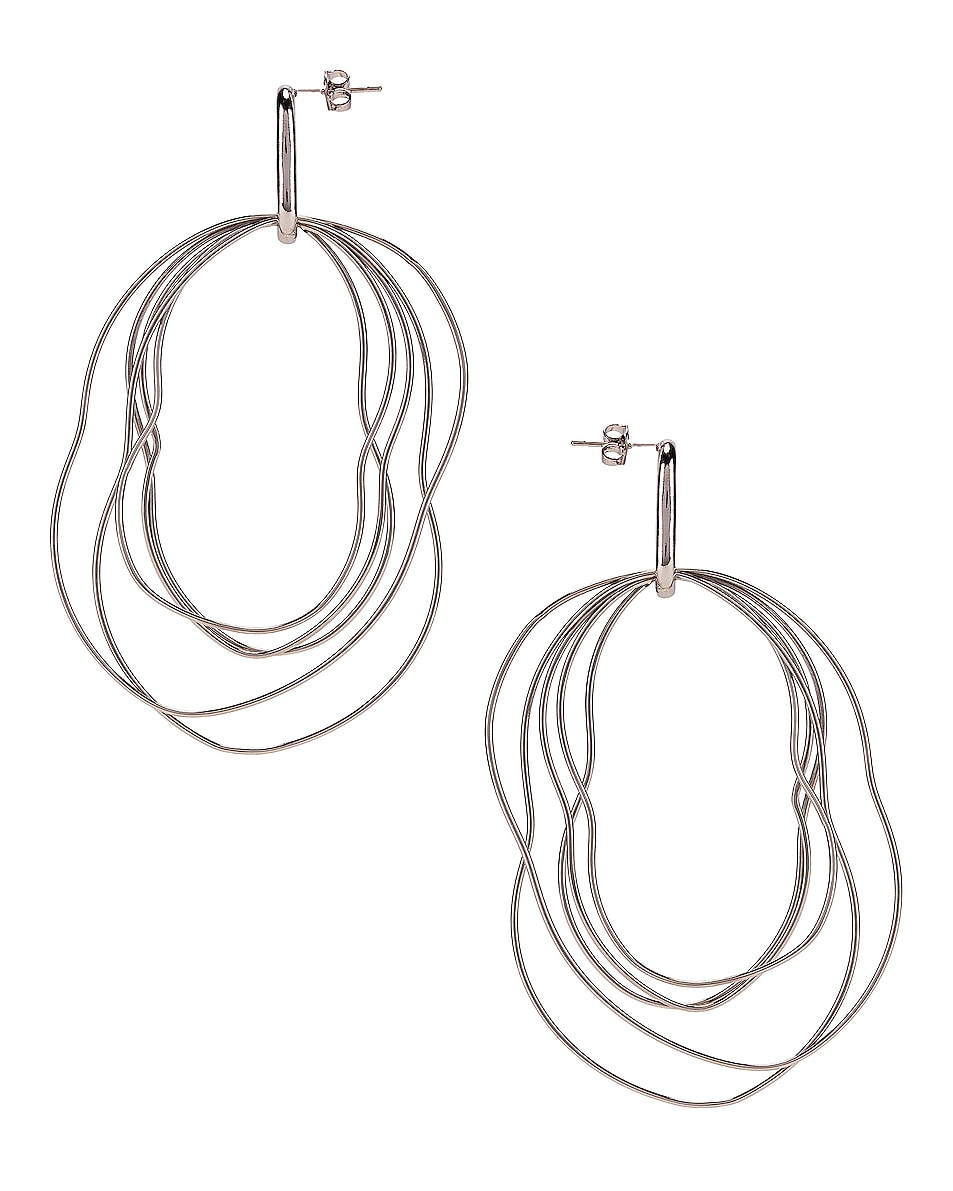 Image 1 of Isabel Marant Planet Earrings in Silver