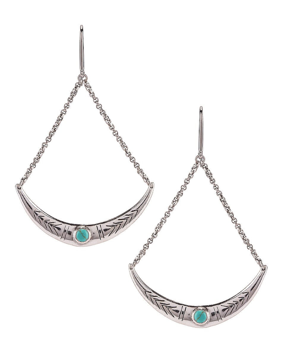 Image 1 of Isabel Marant Mzuzu Earrings in Blue & Silver