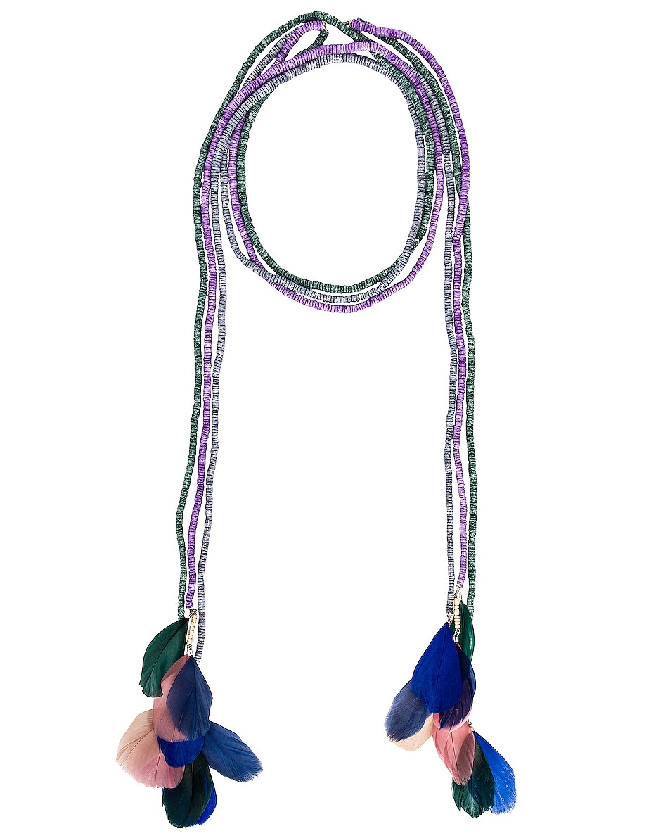Image 1 of Isabel Marant Echarpe Necklace in Lilac