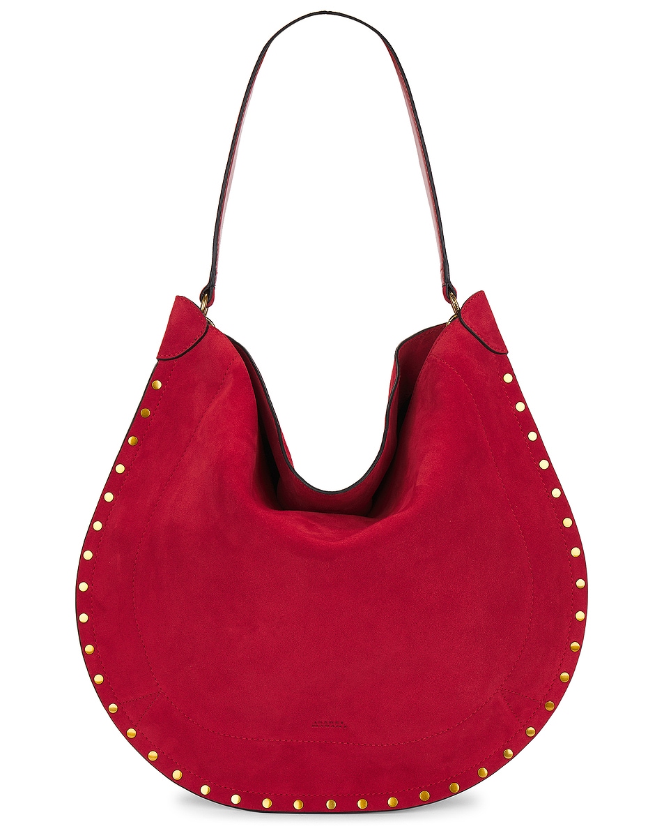 Image 1 of Isabel Marant Oskan Soft Hobo Bag in Scarlet Red