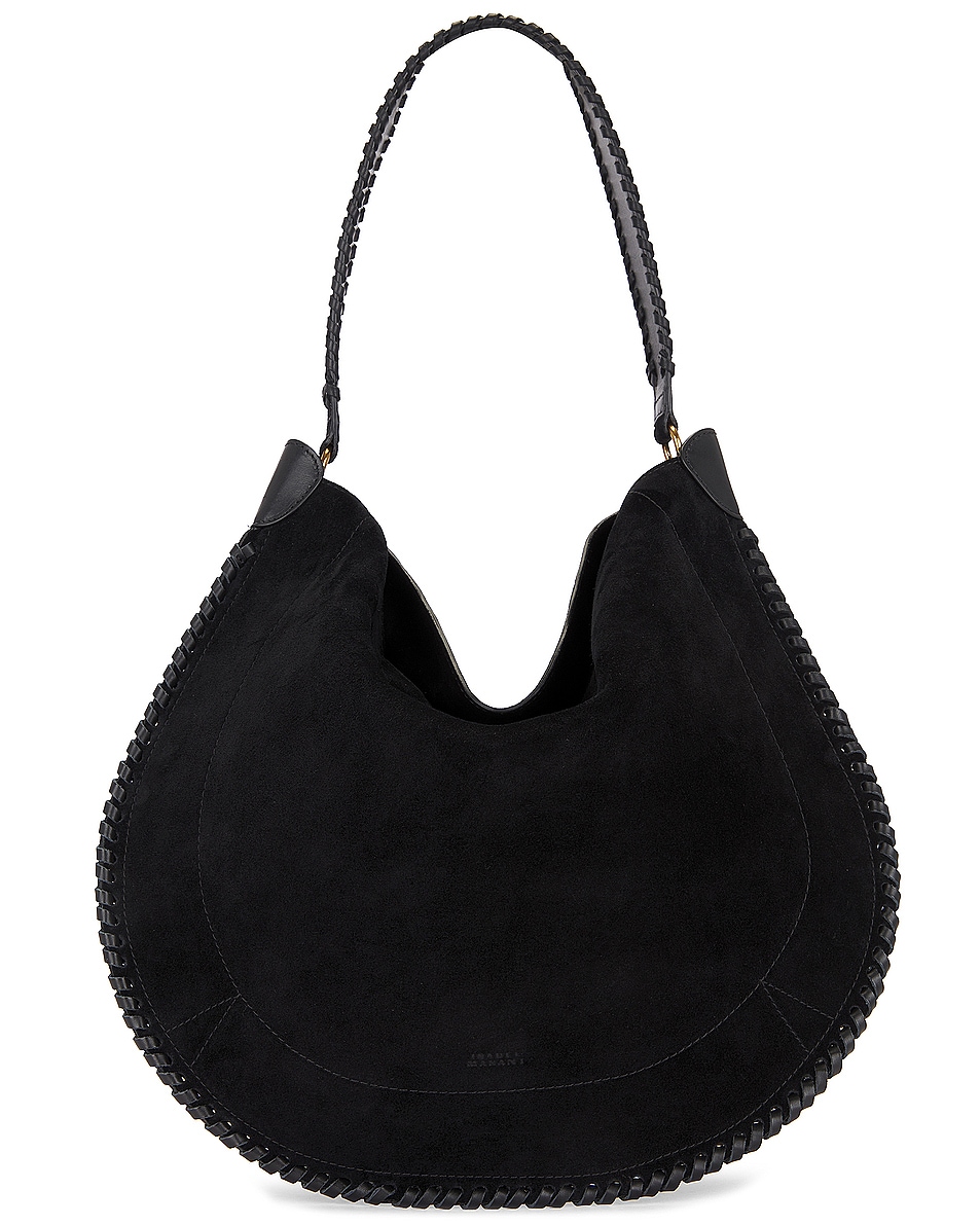 Image 1 of Isabel Marant Oskan Soft Hobo Bag in Black