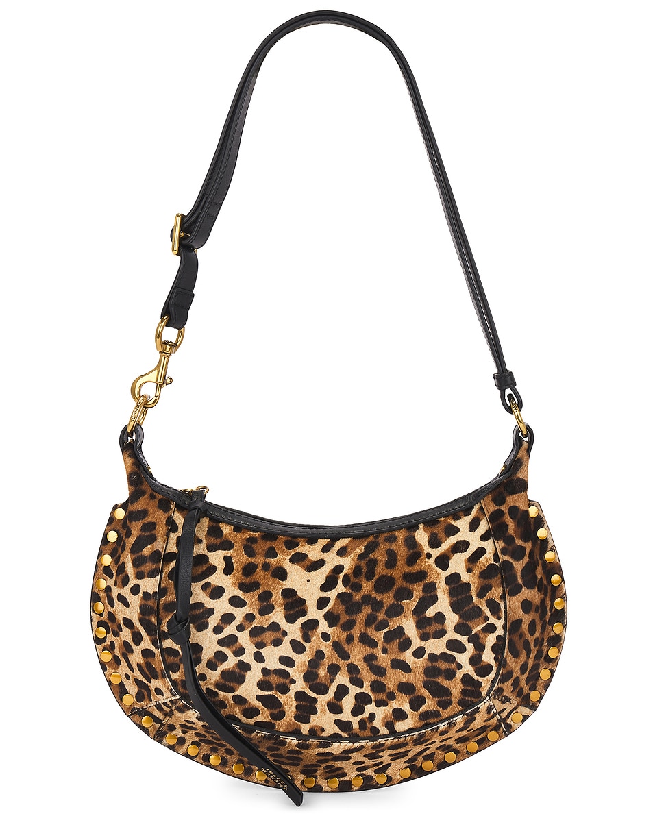 Image 1 of Isabel Marant Oskan Moon Shoulder Bag in Leopard