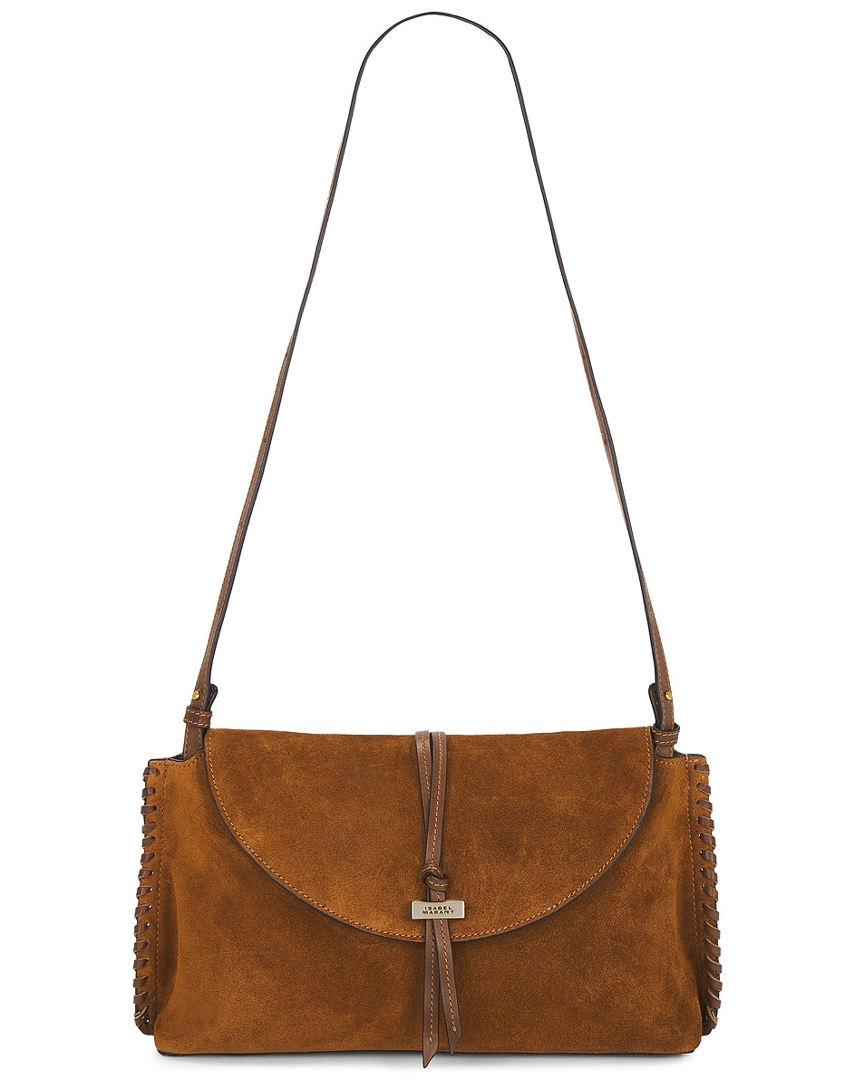 Image 1 of Isabel Marant Silao Pouch Shoulder Bag in Cognac