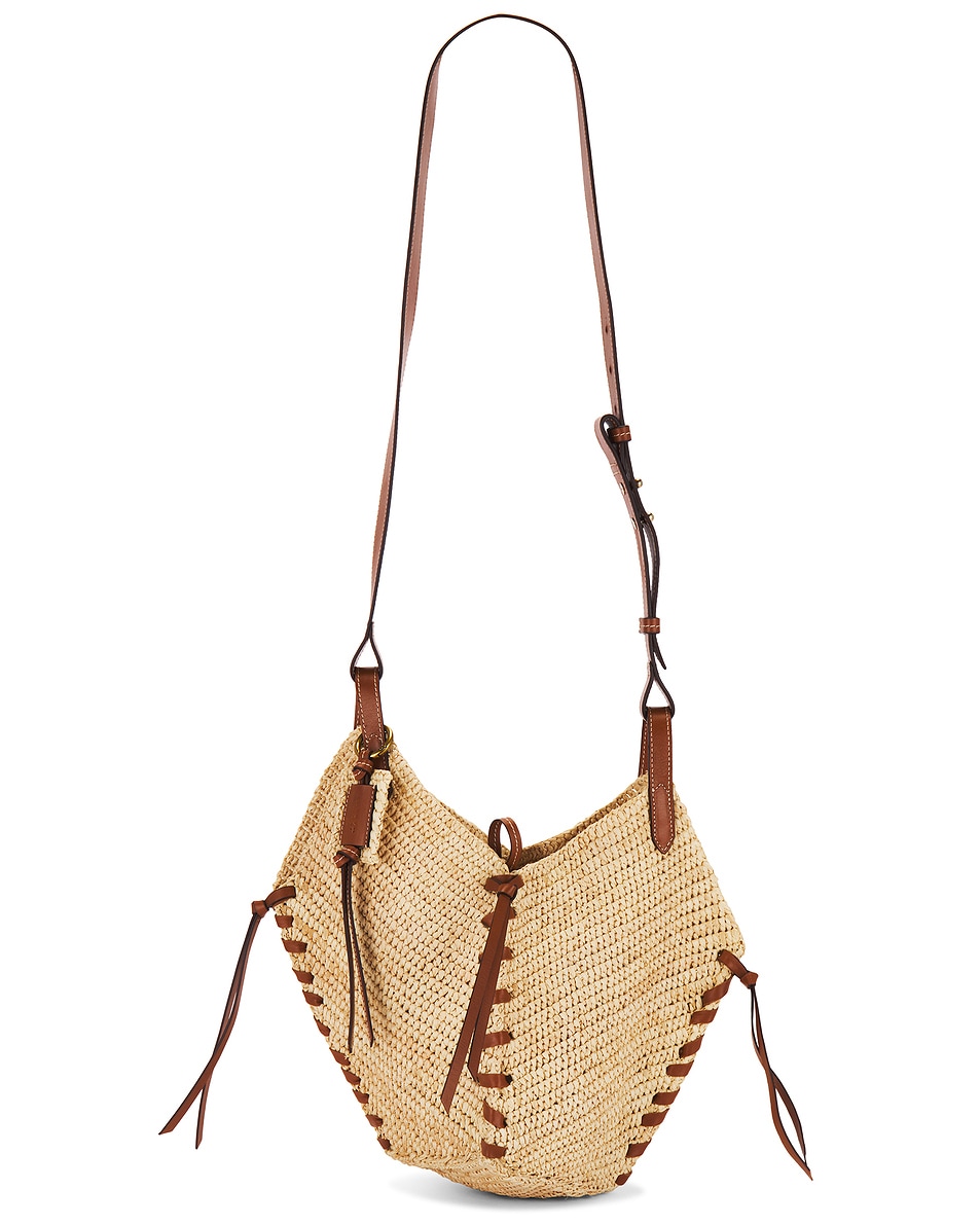 Image 1 of Isabel Marant Tampa Mini Bag in Natural & Cognac