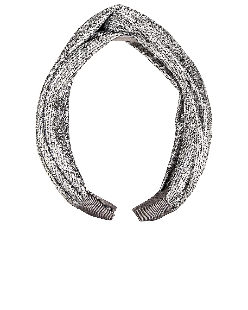 Image 1 of Jennifer Behr Metallic Twist Headband in Silver