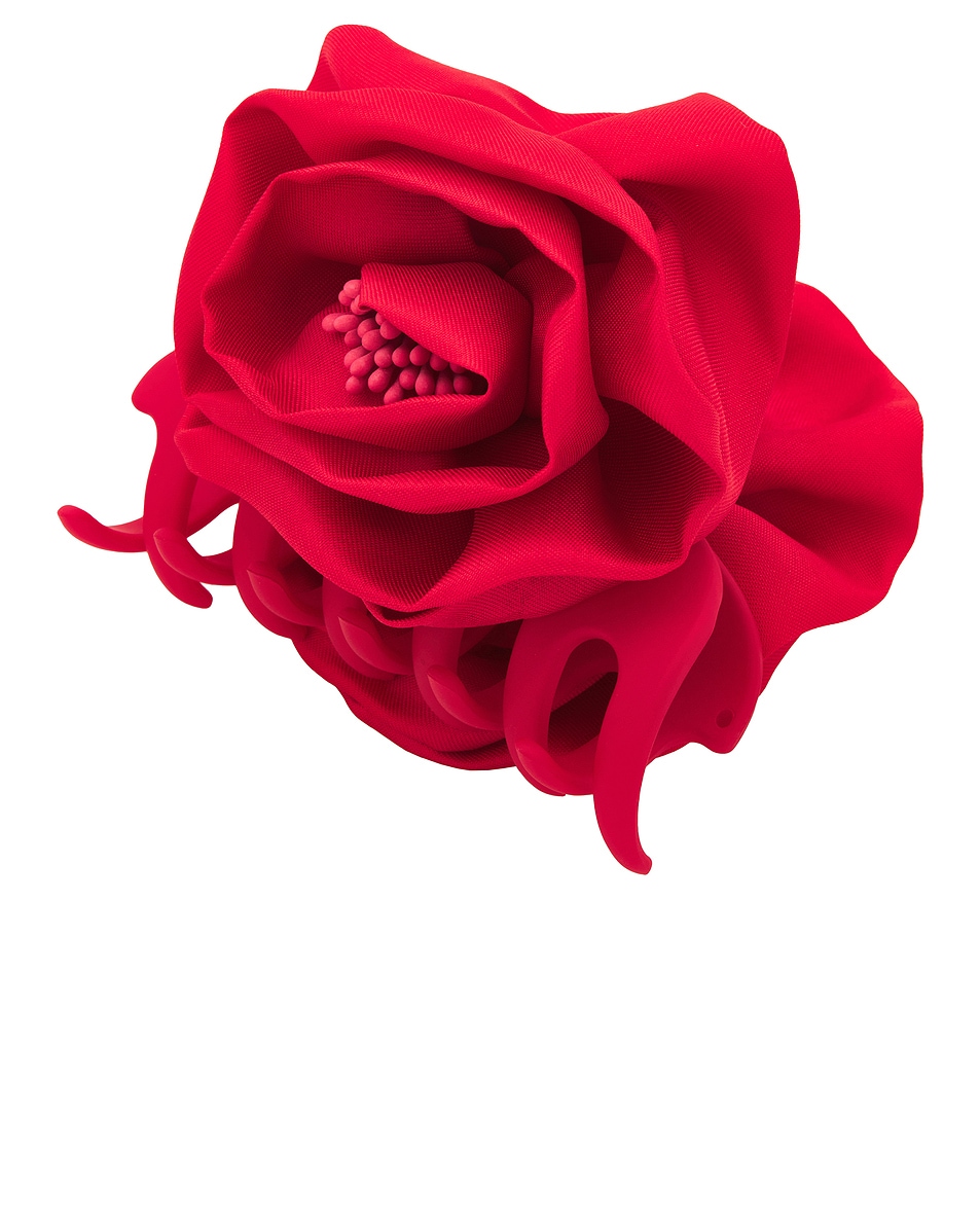 Image 1 of Jennifer Behr Rose Jaw Clip in Red
