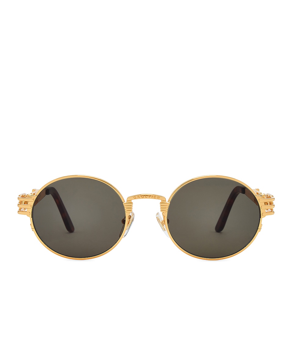 Image 1 of Jean Paul Gaultier Double Resort Sunglasses in Gold