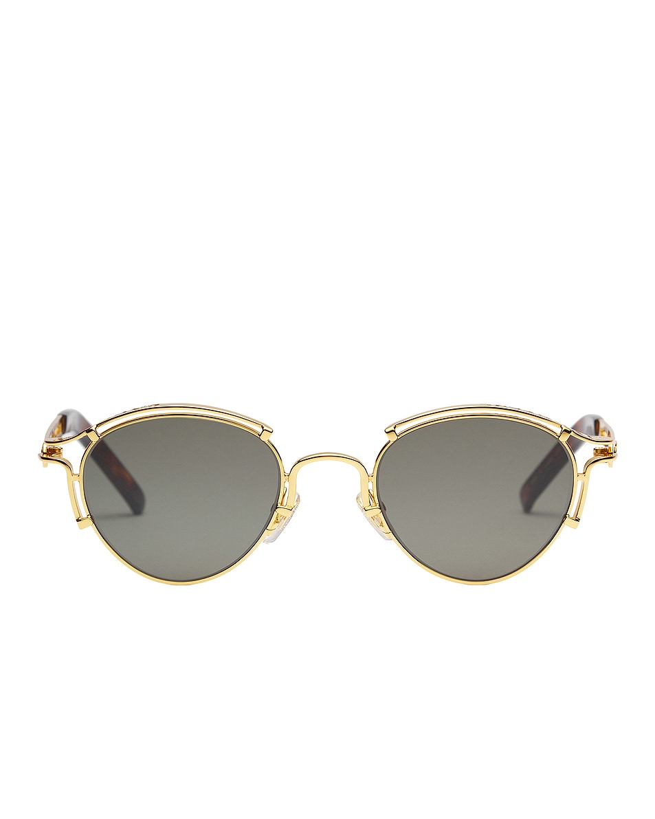 Image 1 of Jean Paul Gaultier Sourcil Sunglasses in Gold