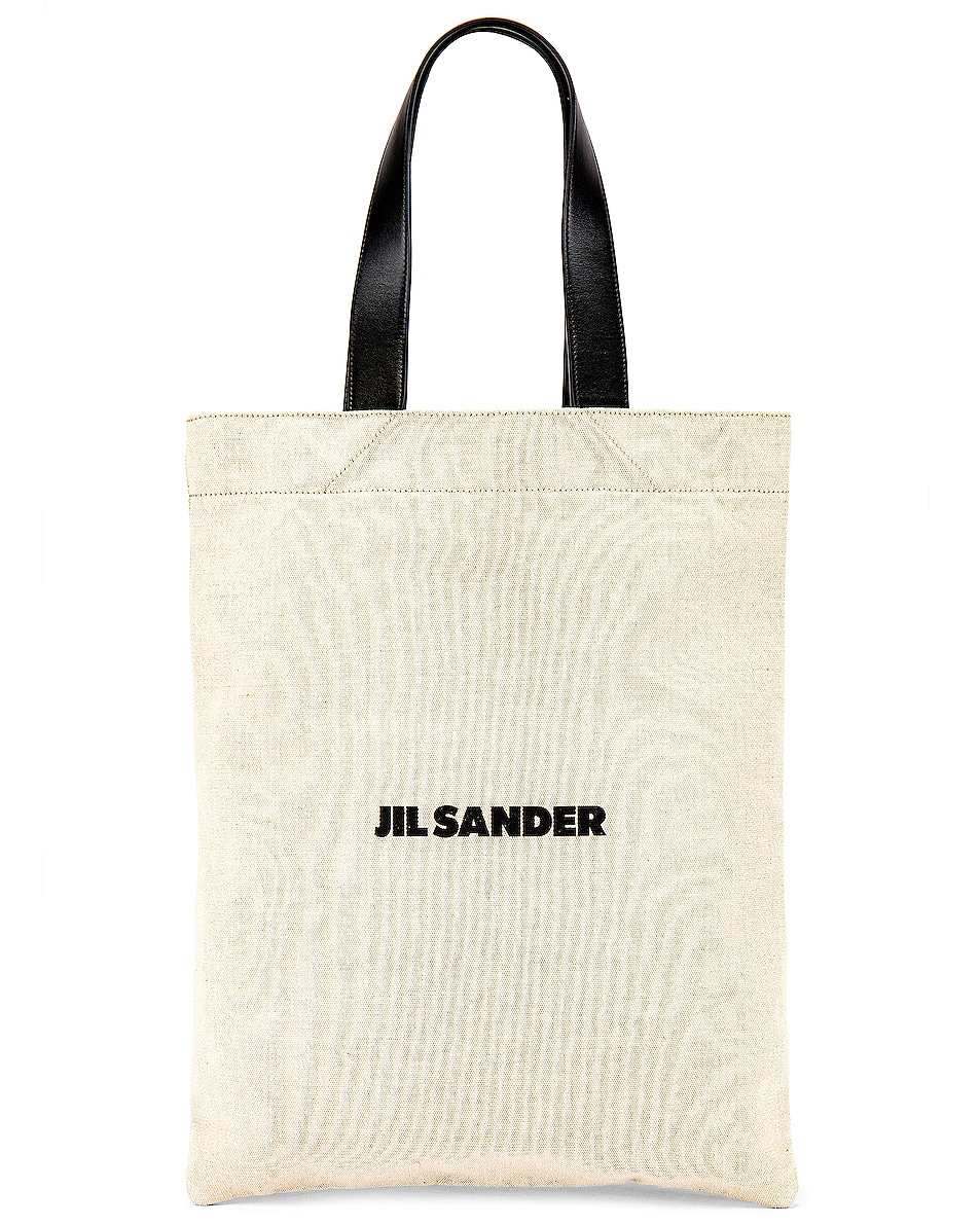 Image 1 of Jil Sander Flat Shopper Bag in Ivory