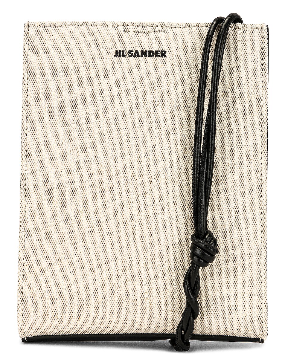 Image 1 of Jil Sander Small Canvas Tangle Bag in Natural