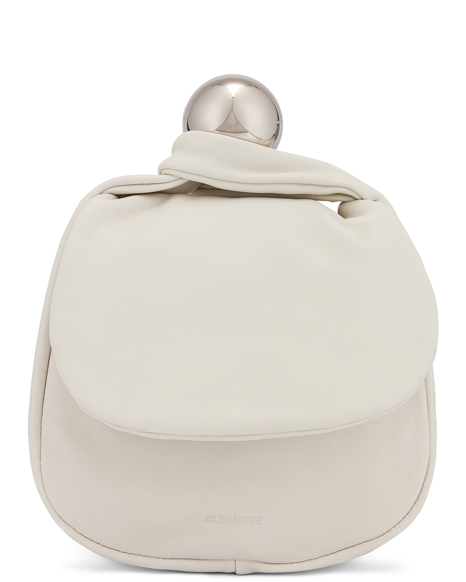 Image 1 of Jil Sander Sphere Pouch Bag in Optic White