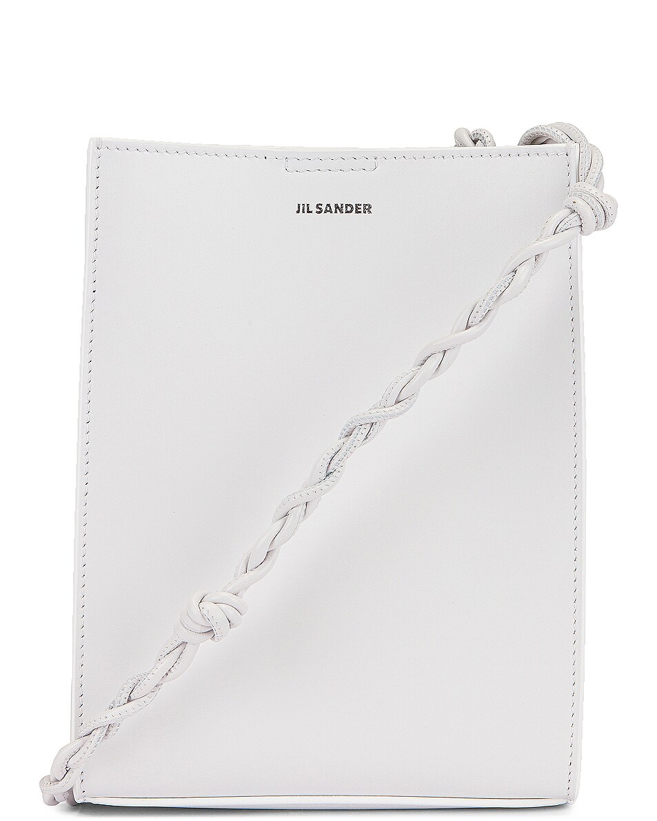 Image 1 of Jil Sander Small Tangle Crossbody Bag in Optic White