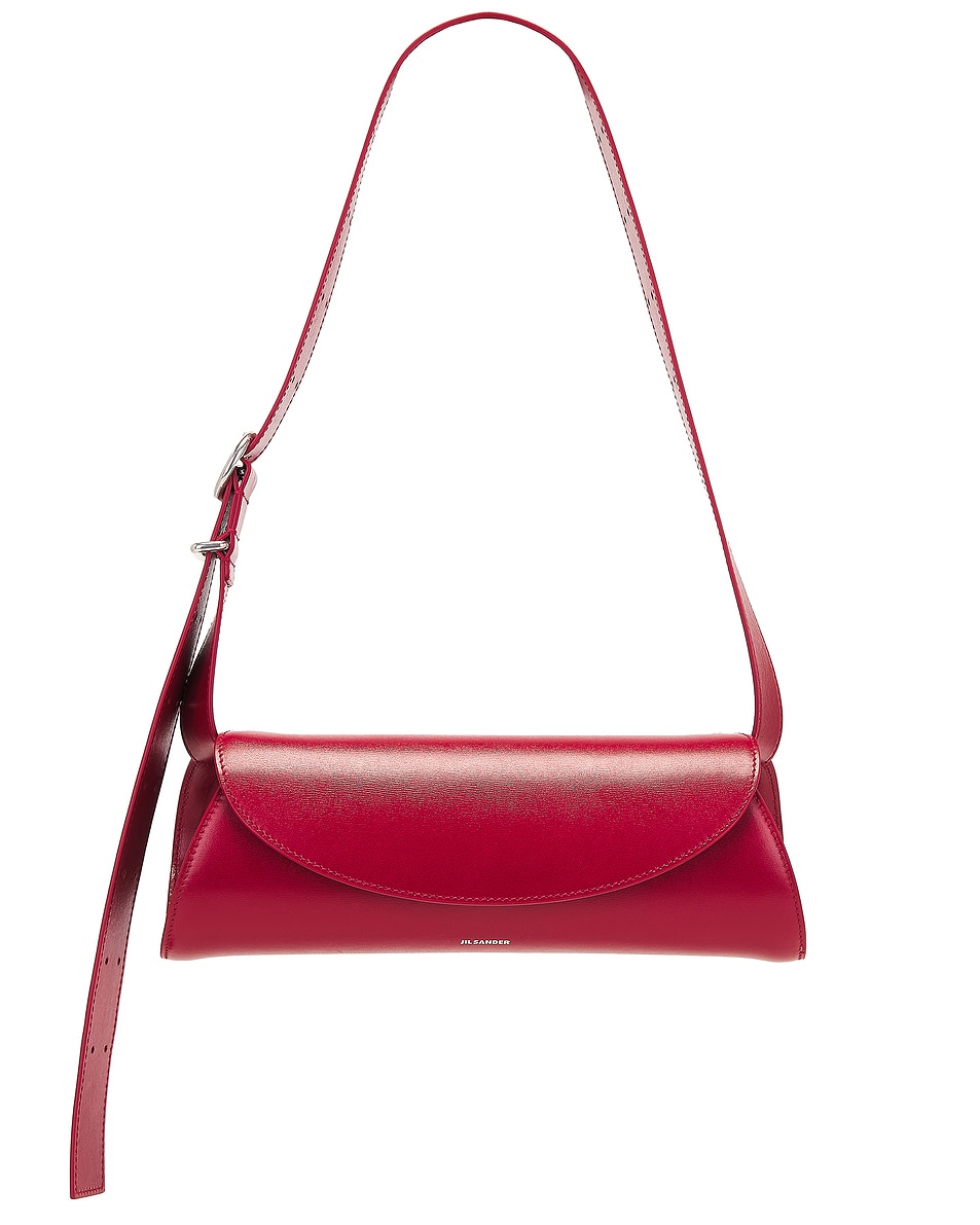 Image 1 of Jil Sander Cannolo Small Bag in Cedar Red