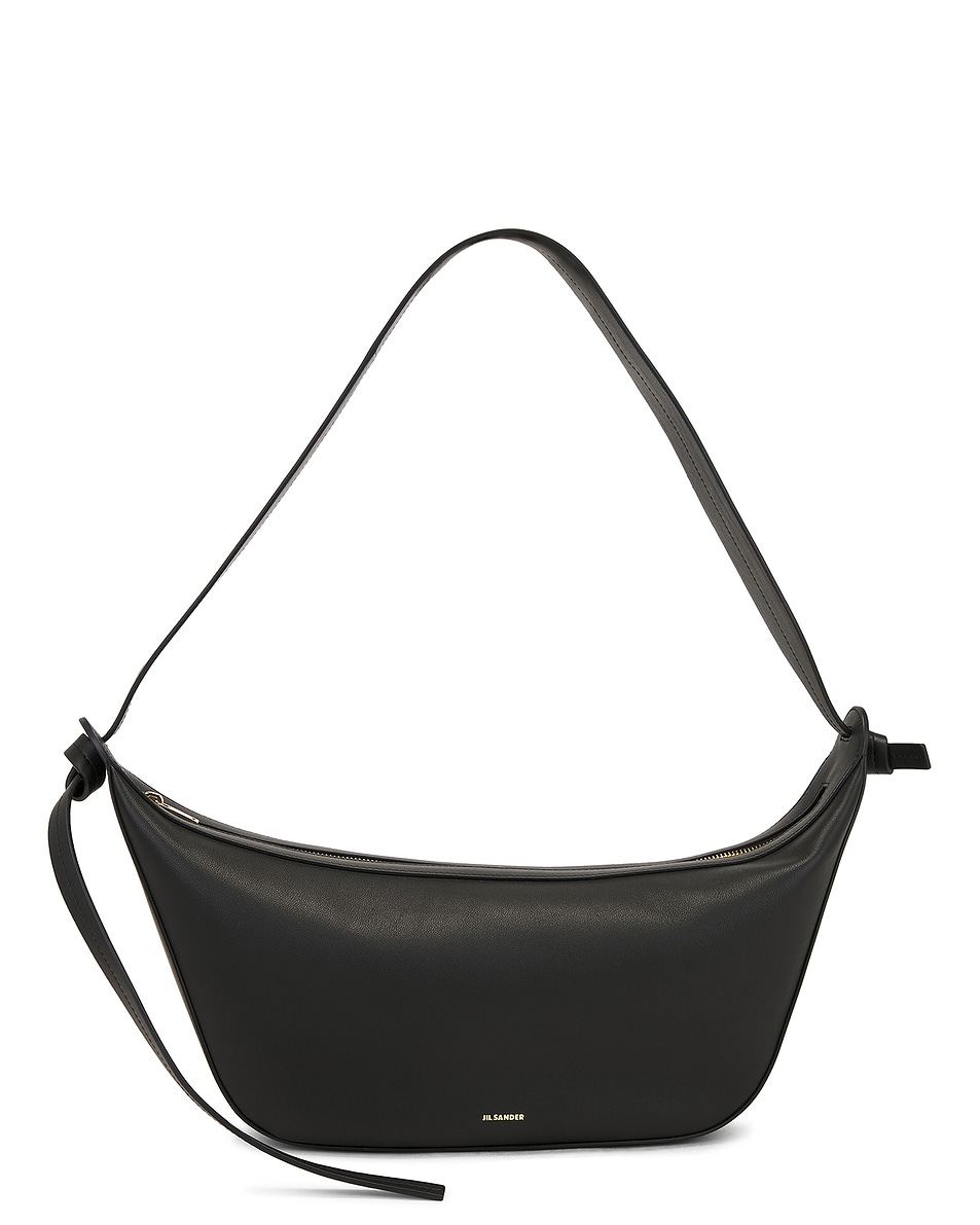 Image 1 of Jil Sander Knot Crossbody Bag in Black