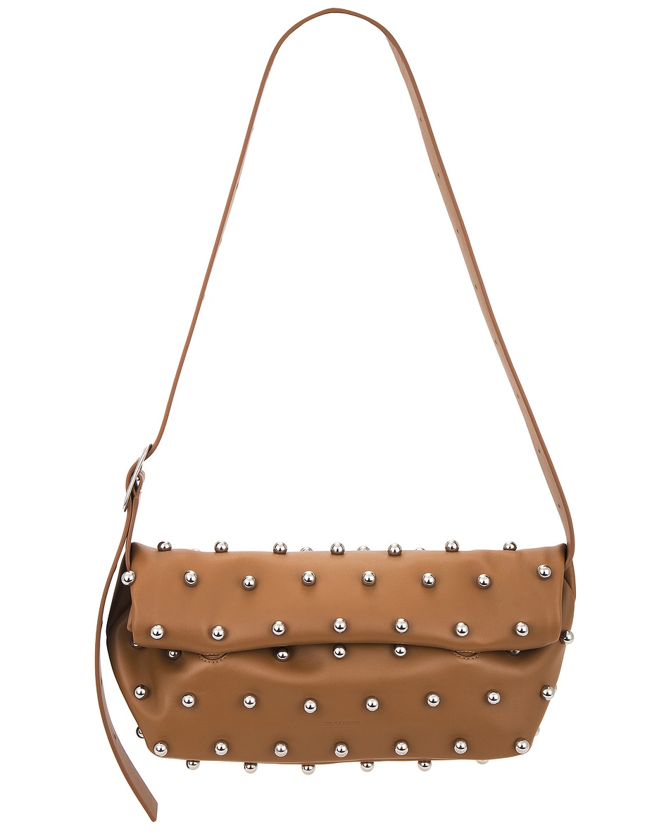 Image 1 of Jil Sander Rollup Small Square Belt Bag in Hazel