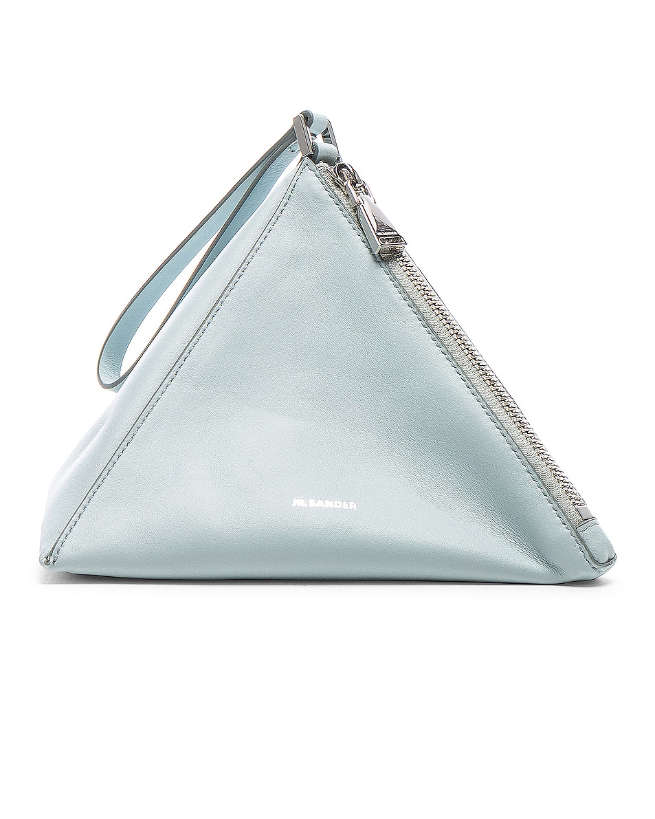 Image 1 of Jil Sander Triangle Mini Bag in Light Pastel Blue